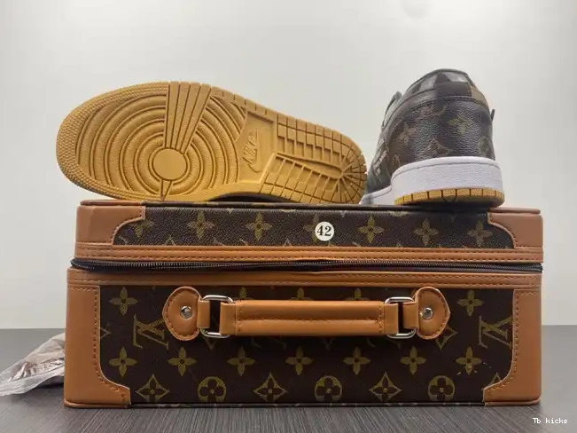 Rep TBK x Jordan OW Off-Louis 1 LOW Air AJ1 0504
